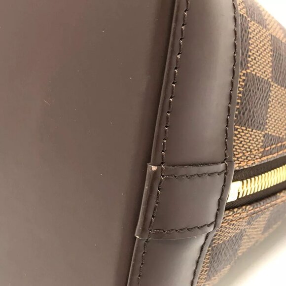 LOUIS VUITTON N51131 Damier Alma Bags Tote Bag Hand Bag Brown/GoldHardware - Picture 12 of 16